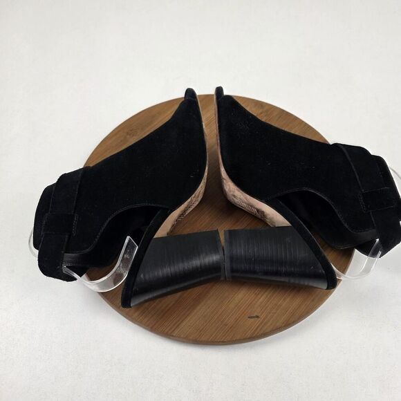 Rag & Bone Shoes Womens Size 9 Suede Open Toe Block Heel Sandals Buckle Strap - Picture 10 of 16